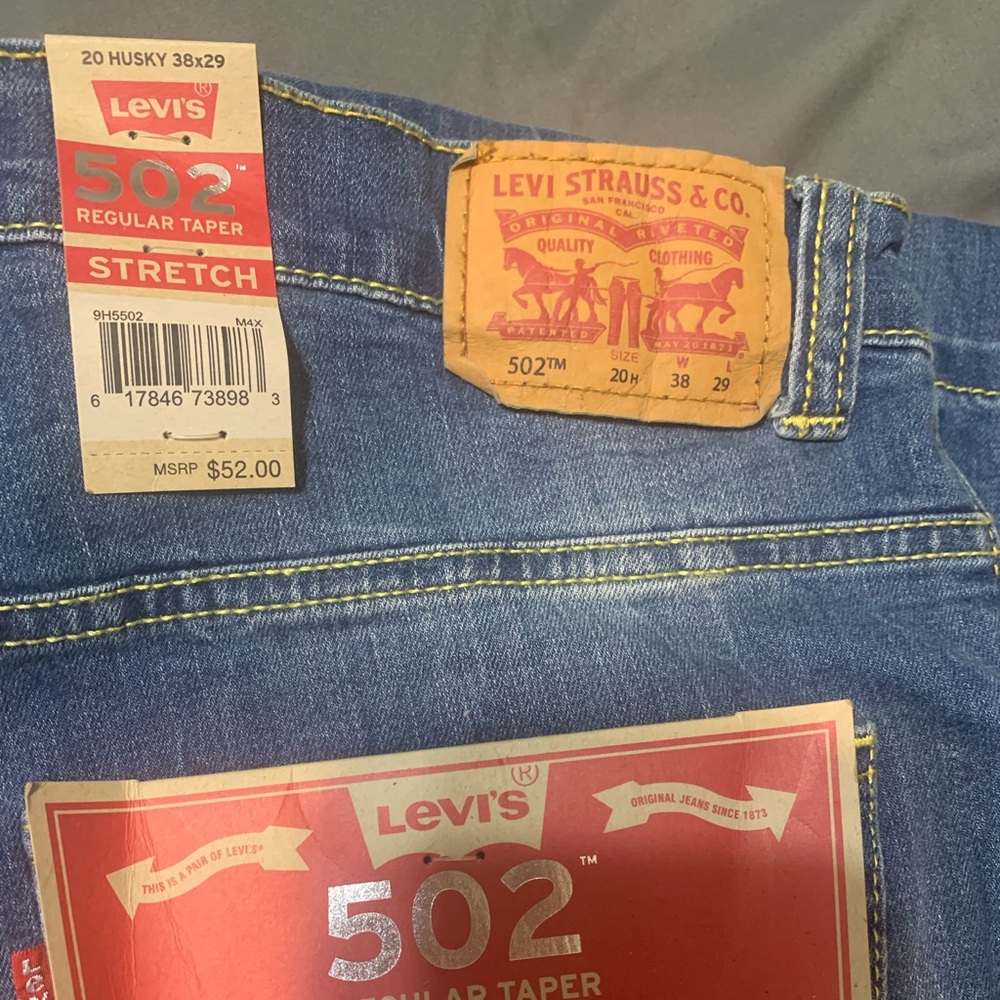 Boys- Levi’s Jeans 502 Regular Taper Stretch (Husky 20) w38 L 29